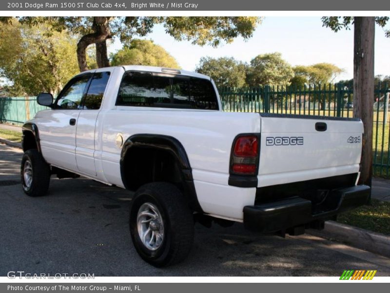 Bright White / Mist Gray 2001 Dodge Ram 1500 ST Club Cab 4x4