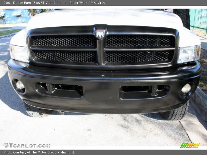 Bright White / Mist Gray 2001 Dodge Ram 1500 ST Club Cab 4x4