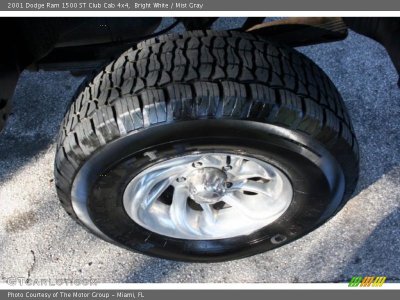 Bright White / Mist Gray 2001 Dodge Ram 1500 ST Club Cab 4x4
