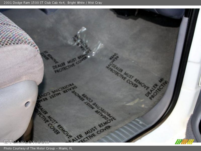 Bright White / Mist Gray 2001 Dodge Ram 1500 ST Club Cab 4x4