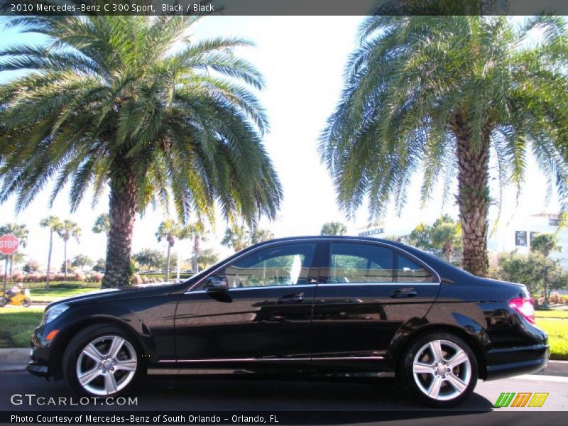 Black / Black 2010 Mercedes-Benz C 300 Sport