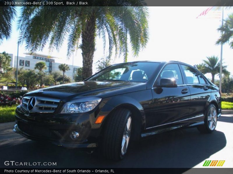 Black / Black 2010 Mercedes-Benz C 300 Sport