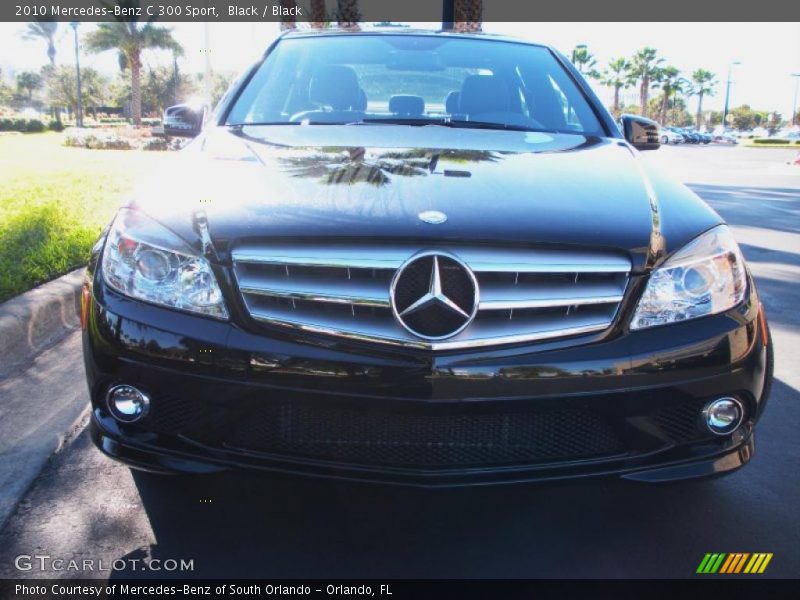 Black / Black 2010 Mercedes-Benz C 300 Sport