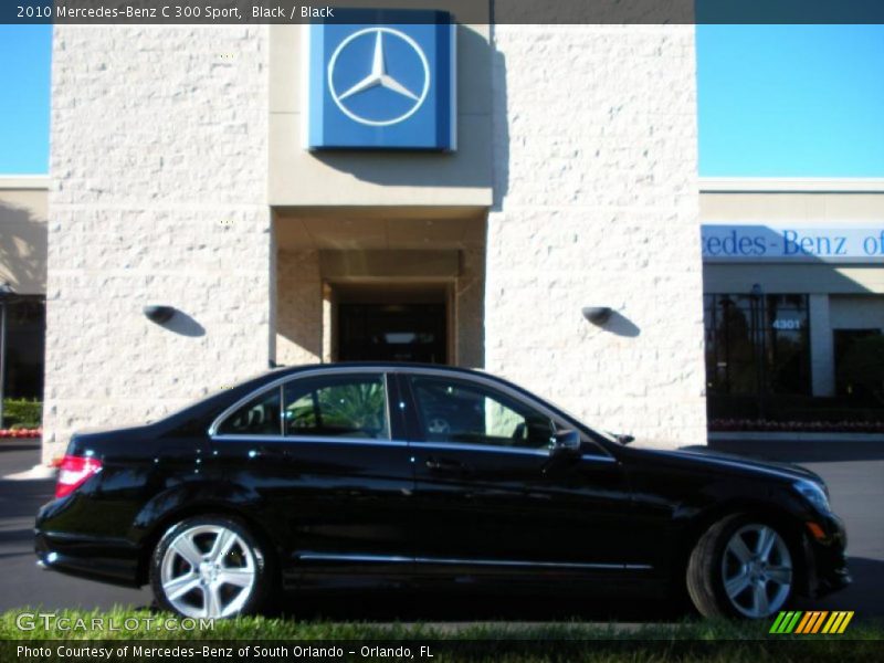 Black / Black 2010 Mercedes-Benz C 300 Sport