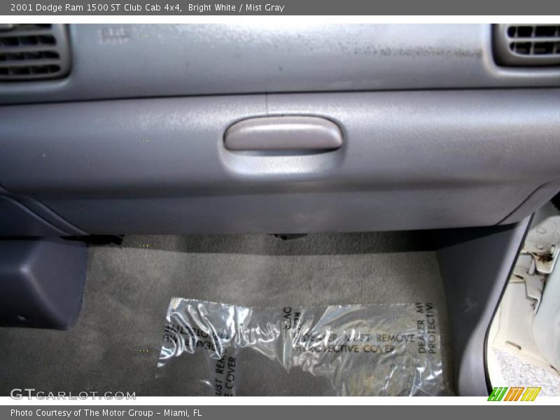 Bright White / Mist Gray 2001 Dodge Ram 1500 ST Club Cab 4x4