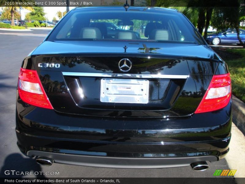 Black / Black 2010 Mercedes-Benz C 300 Sport