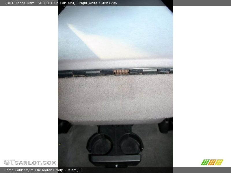 Bright White / Mist Gray 2001 Dodge Ram 1500 ST Club Cab 4x4