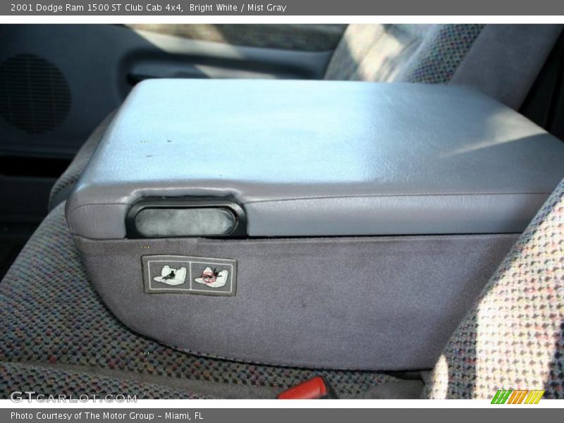 Bright White / Mist Gray 2001 Dodge Ram 1500 ST Club Cab 4x4