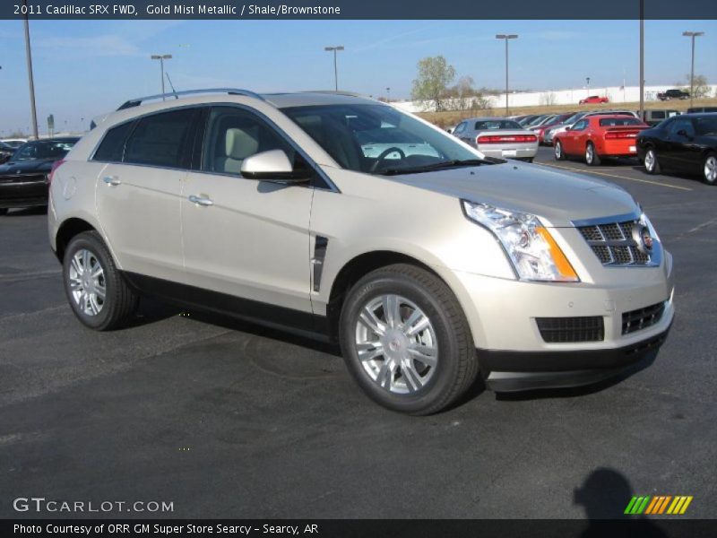 Gold Mist Metallic / Shale/Brownstone 2011 Cadillac SRX FWD