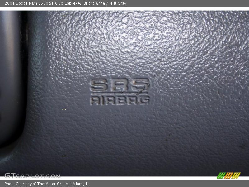 Bright White / Mist Gray 2001 Dodge Ram 1500 ST Club Cab 4x4