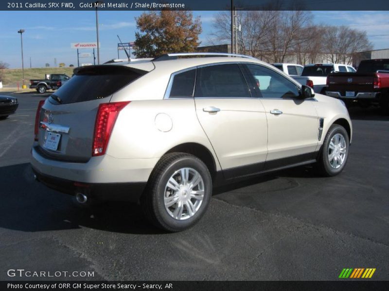 Gold Mist Metallic / Shale/Brownstone 2011 Cadillac SRX FWD