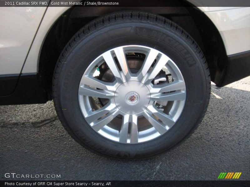 Gold Mist Metallic / Shale/Brownstone 2011 Cadillac SRX FWD