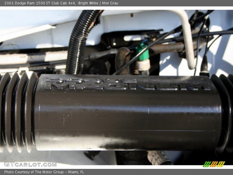 Bright White / Mist Gray 2001 Dodge Ram 1500 ST Club Cab 4x4