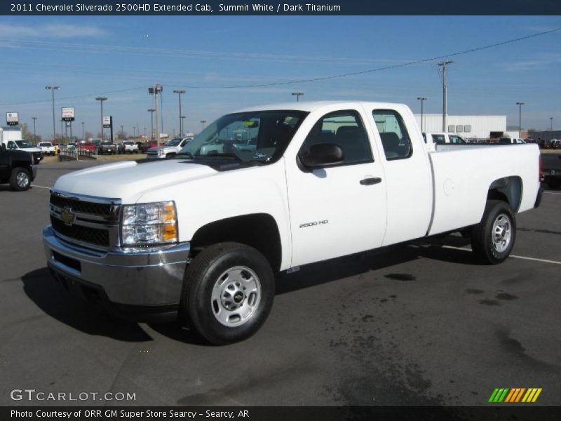 Summit White / Dark Titanium 2011 Chevrolet Silverado 2500HD Extended Cab