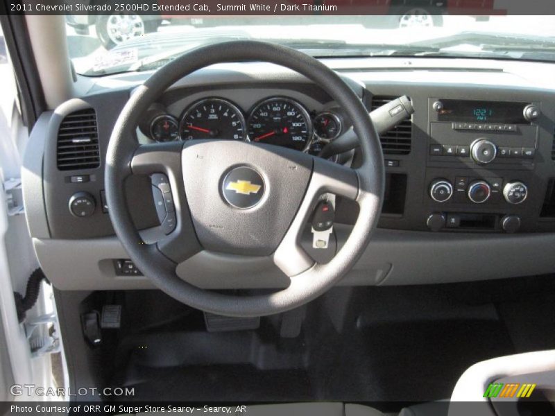 Summit White / Dark Titanium 2011 Chevrolet Silverado 2500HD Extended Cab
