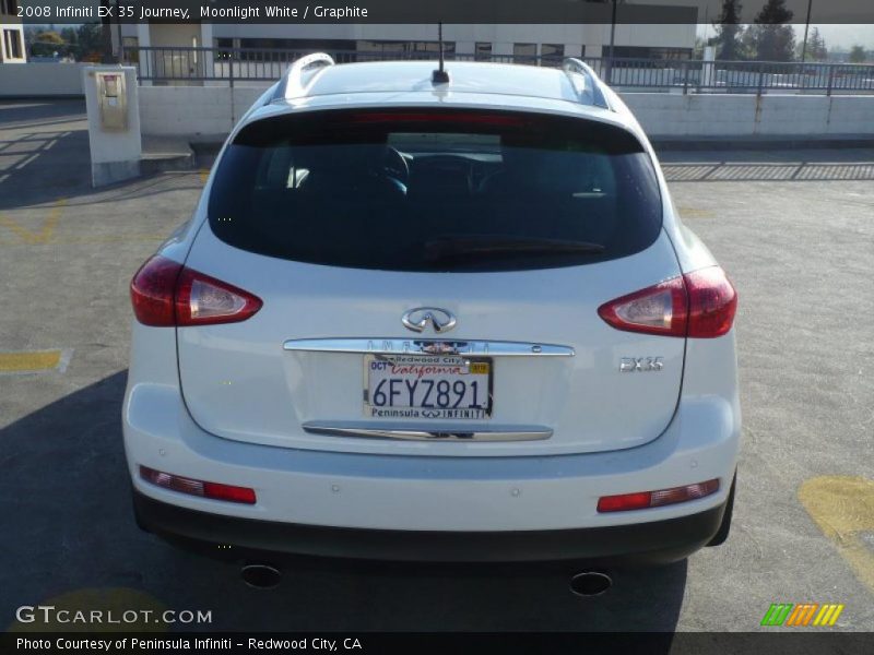 Moonlight White / Graphite 2008 Infiniti EX 35 Journey