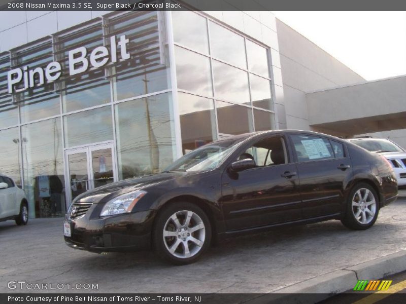 Super Black / Charcoal Black 2008 Nissan Maxima 3.5 SE