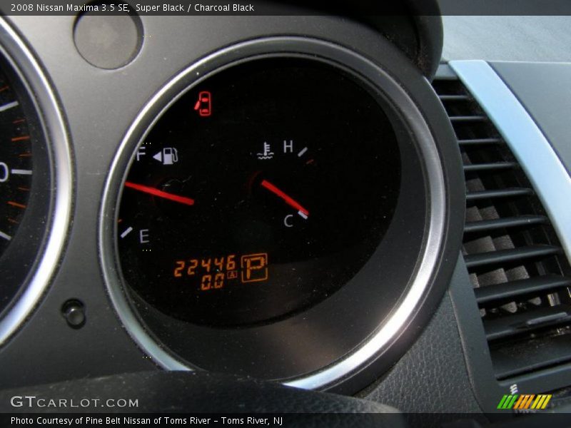 Super Black / Charcoal Black 2008 Nissan Maxima 3.5 SE