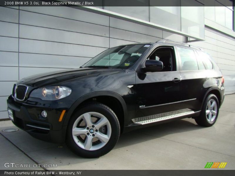 Black Sapphire Metallic / Black 2008 BMW X5 3.0si