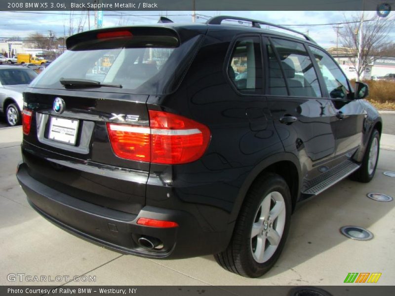 Black Sapphire Metallic / Black 2008 BMW X5 3.0si