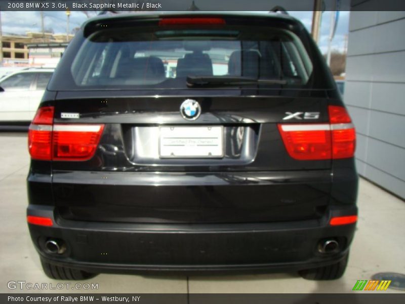 Black Sapphire Metallic / Black 2008 BMW X5 3.0si