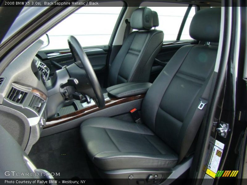 Black Sapphire Metallic / Black 2008 BMW X5 3.0si