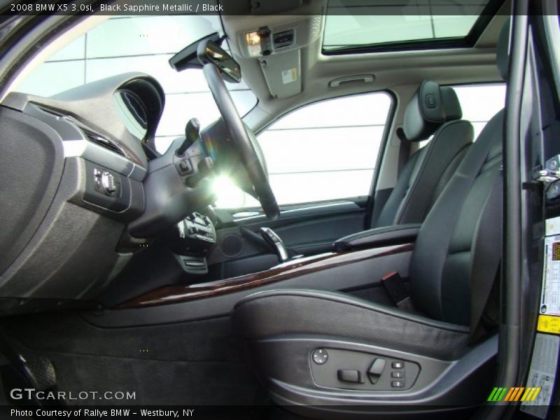 Black Sapphire Metallic / Black 2008 BMW X5 3.0si