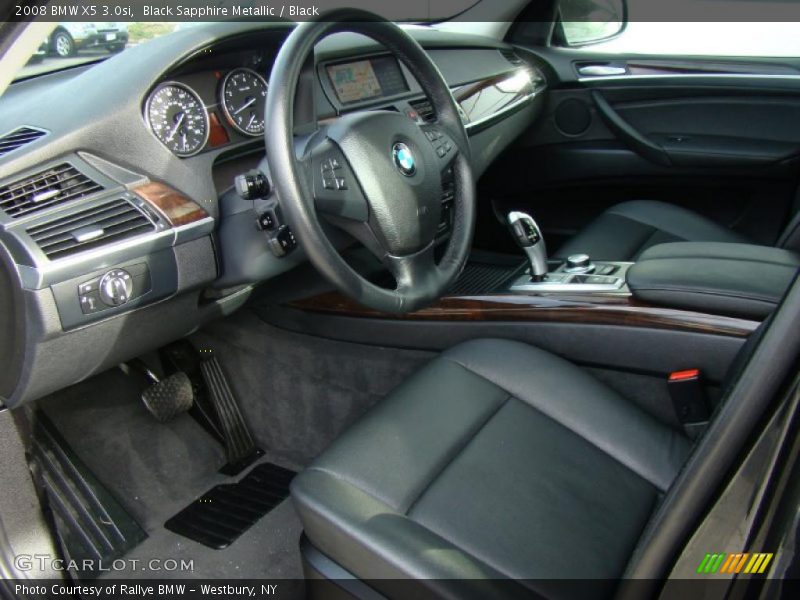 Black Sapphire Metallic / Black 2008 BMW X5 3.0si