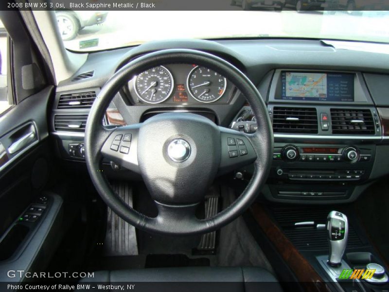 Black Sapphire Metallic / Black 2008 BMW X5 3.0si
