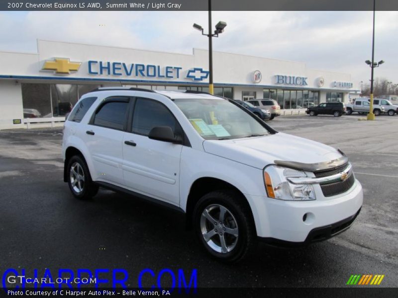 Summit White / Light Gray 2007 Chevrolet Equinox LS AWD