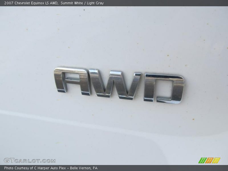 Summit White / Light Gray 2007 Chevrolet Equinox LS AWD