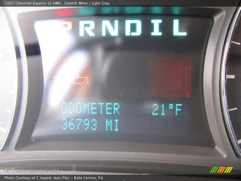 Summit White / Light Gray 2007 Chevrolet Equinox LS AWD
