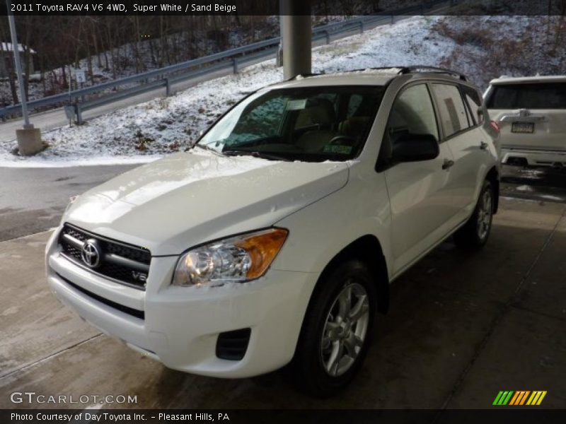 Super White / Sand Beige 2011 Toyota RAV4 V6 4WD