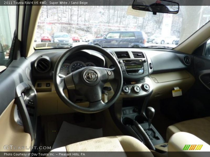 Super White / Sand Beige 2011 Toyota RAV4 V6 4WD