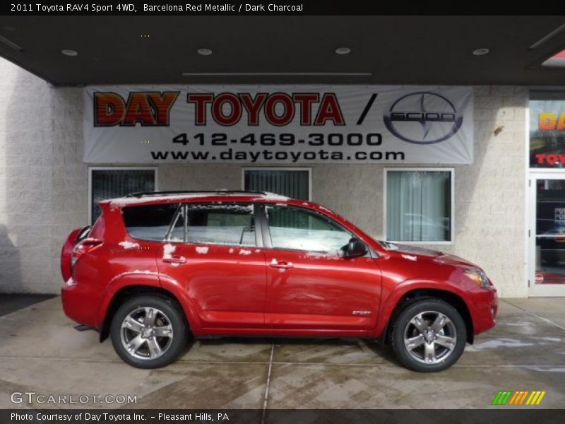 Barcelona Red Metallic / Dark Charcoal 2011 Toyota RAV4 Sport 4WD