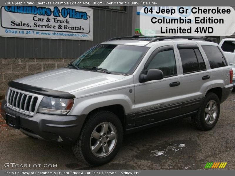 Bright Silver Metallic / Dark Slate Gray 2004 Jeep Grand Cherokee Columbia Edition 4x4