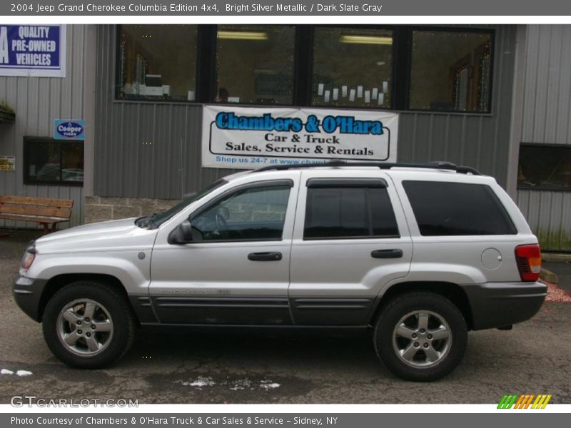 Bright Silver Metallic / Dark Slate Gray 2004 Jeep Grand Cherokee Columbia Edition 4x4