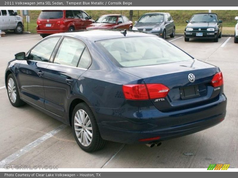 Tempest Blue Metallic / Cornsilk Beige 2011 Volkswagen Jetta SEL Sedan