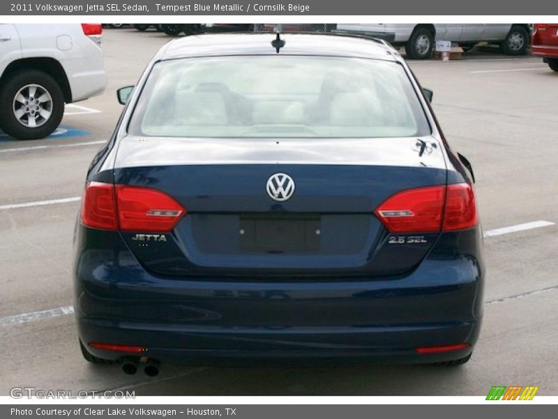 Tempest Blue Metallic / Cornsilk Beige 2011 Volkswagen Jetta SEL Sedan