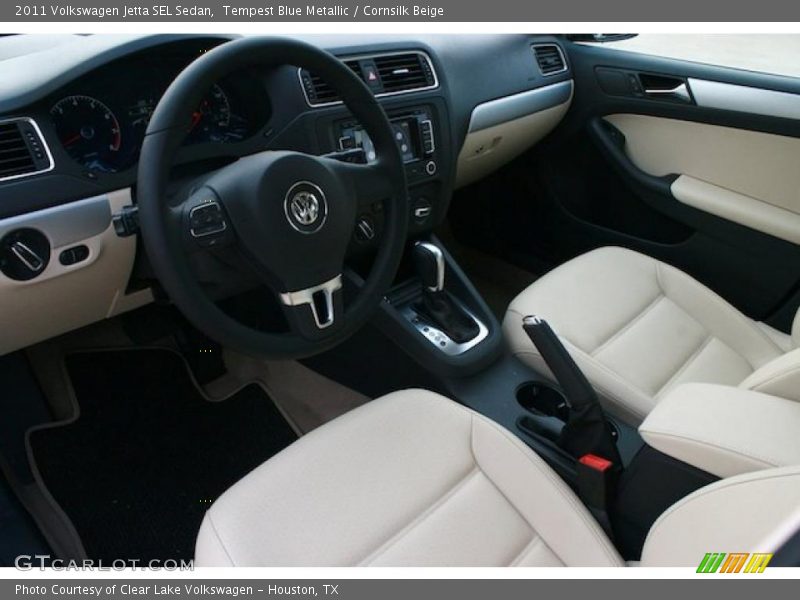 Tempest Blue Metallic / Cornsilk Beige 2011 Volkswagen Jetta SEL Sedan