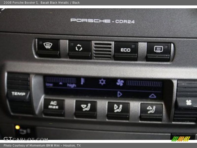Basalt Black Metallic / Black 2008 Porsche Boxster S