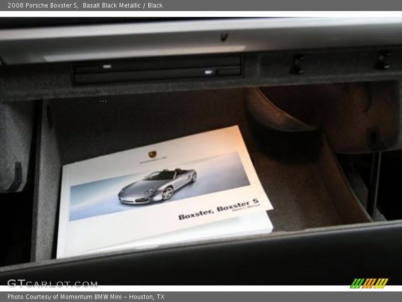 Basalt Black Metallic / Black 2008 Porsche Boxster S