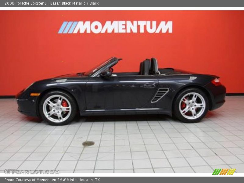 Basalt Black Metallic / Black 2008 Porsche Boxster S