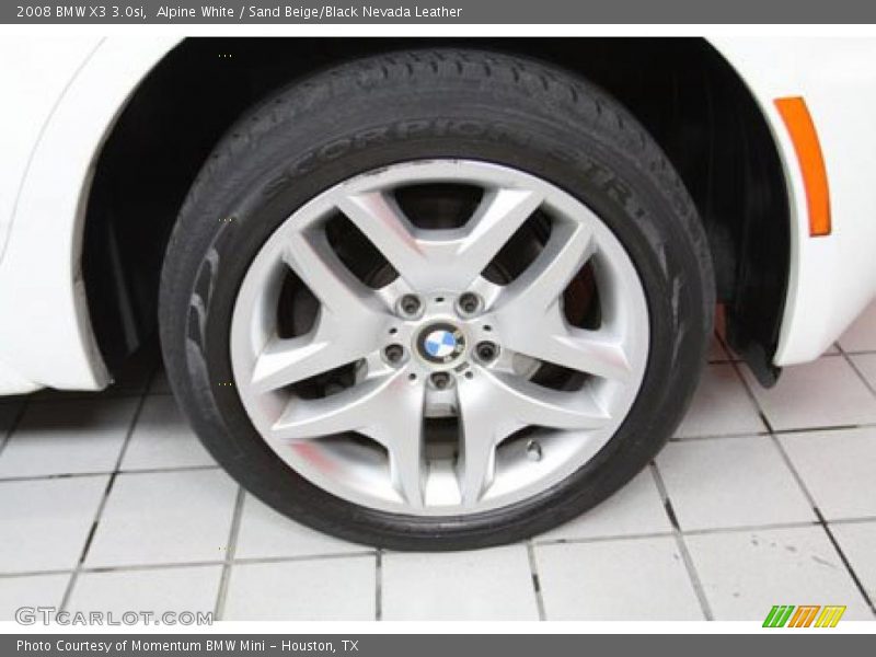 Alpine White / Sand Beige/Black Nevada Leather 2008 BMW X3 3.0si