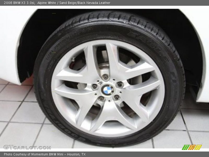Alpine White / Sand Beige/Black Nevada Leather 2008 BMW X3 3.0si