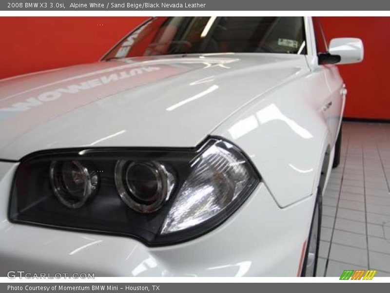 Alpine White / Sand Beige/Black Nevada Leather 2008 BMW X3 3.0si