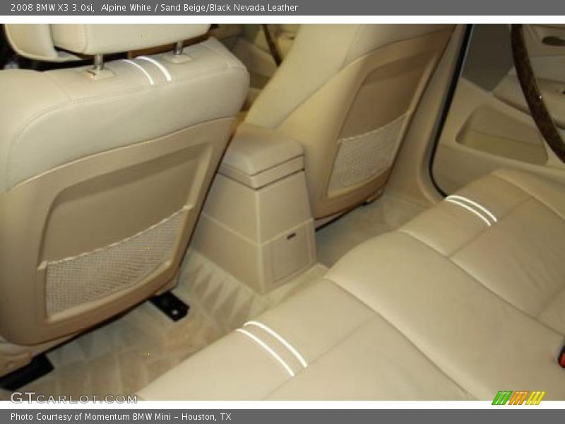 Alpine White / Sand Beige/Black Nevada Leather 2008 BMW X3 3.0si