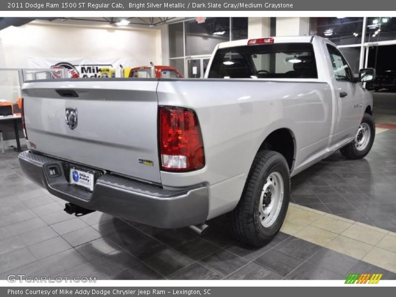 Bright Silver Metallic / Dark Slate Gray/Medium Graystone 2011 Dodge Ram 1500 ST Regular Cab