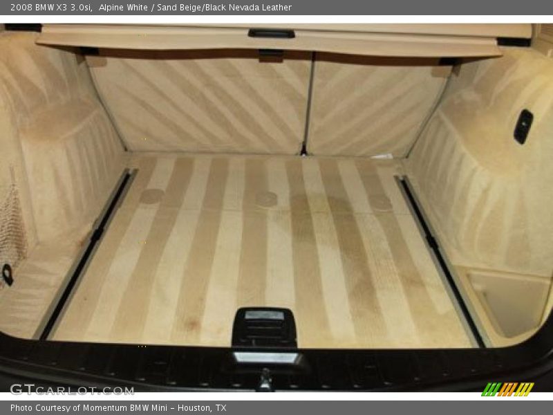 Alpine White / Sand Beige/Black Nevada Leather 2008 BMW X3 3.0si