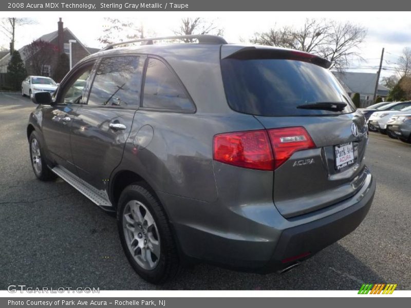 Sterling Gray Metallic / Taupe 2008 Acura MDX Technology